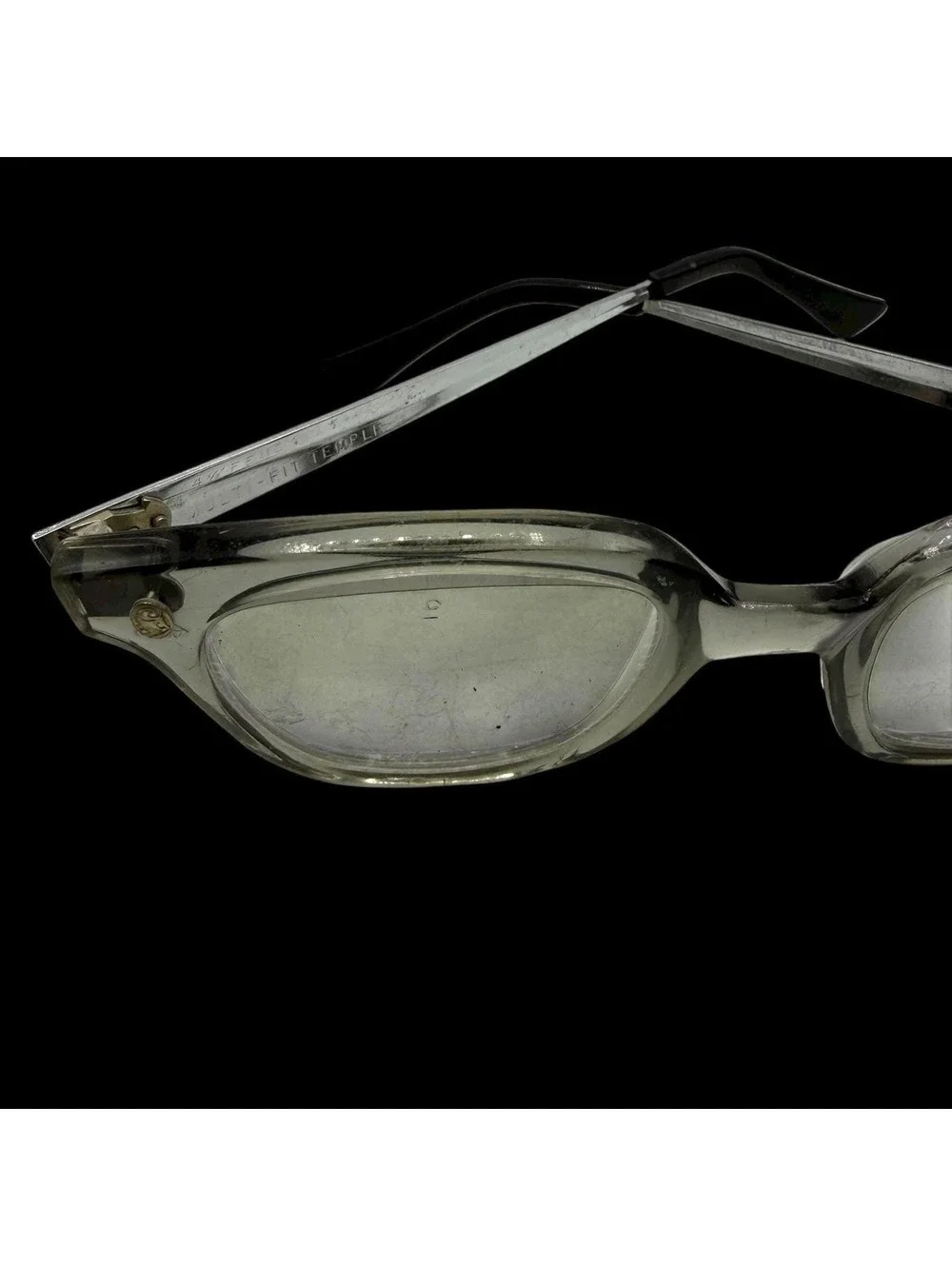 Vintage 50s Fendall Safety Eyeglasses Sunglasses, MCM Eyewear, Smokey Gray